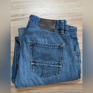 Robert Graham Mens 34 Blue Denim Classic Yates Stretch Straight Jeans